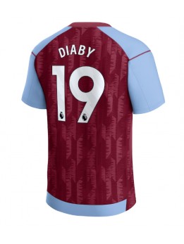 Aston Villa Moussa Diaby #19 Replika Hemmakläder 2023-24 Kortärmad